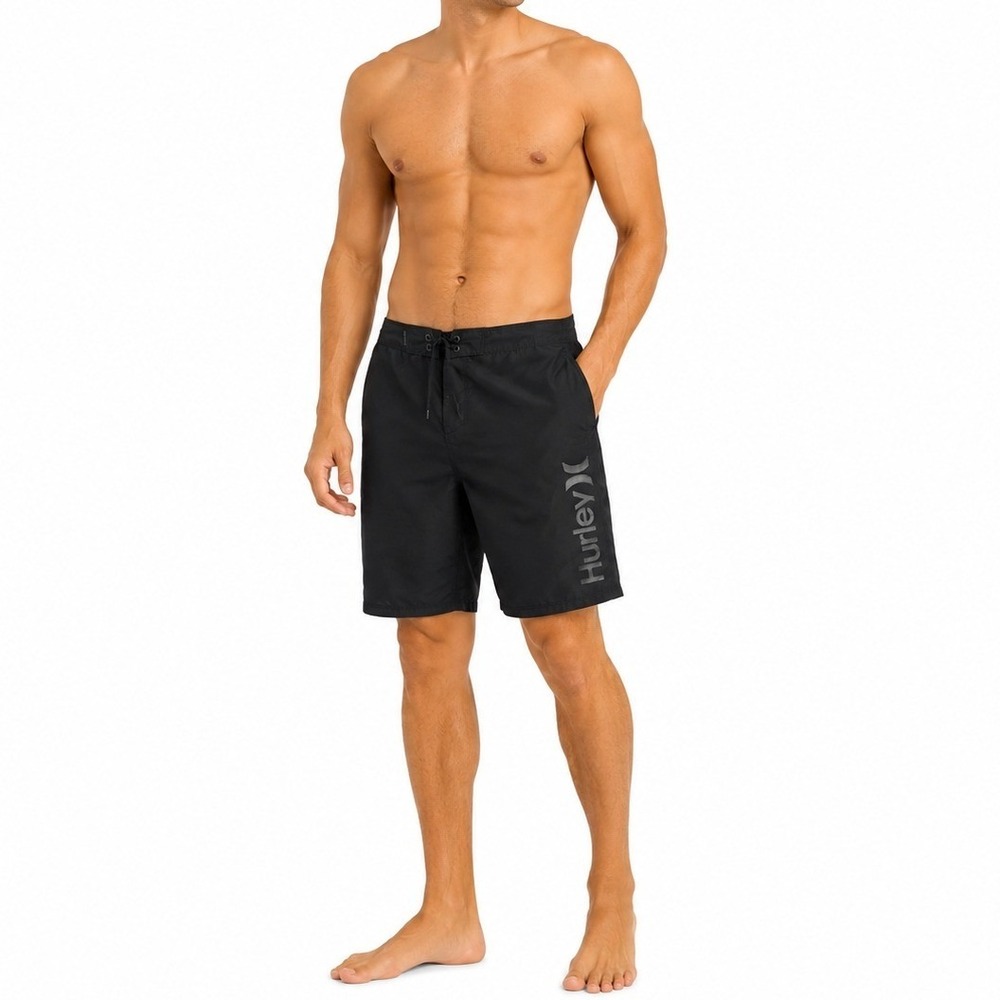 Hurley‎ Board Shorts Mens 36 Black Surf Swim Casual Classic